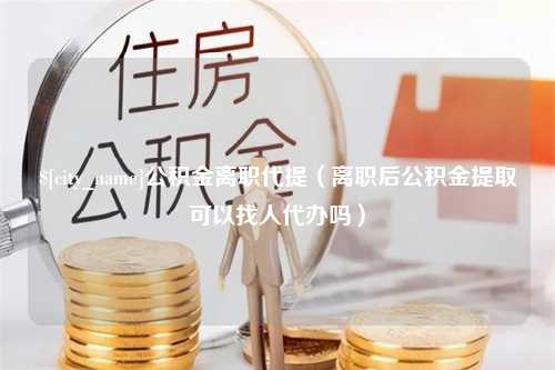 攸县公积金离职代提（离职后公积金提取可以找人代办吗）